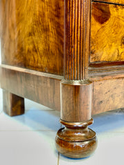 Vetrina Carlo X lombarda noce . XIX secolo