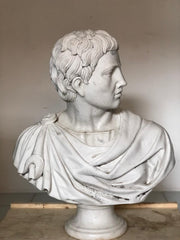 Busto in marmo di Carrara . Caracalla fine XIX