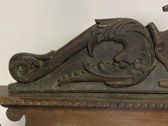 Letto in noce Luigi XIV . Lombardia XVII secolo