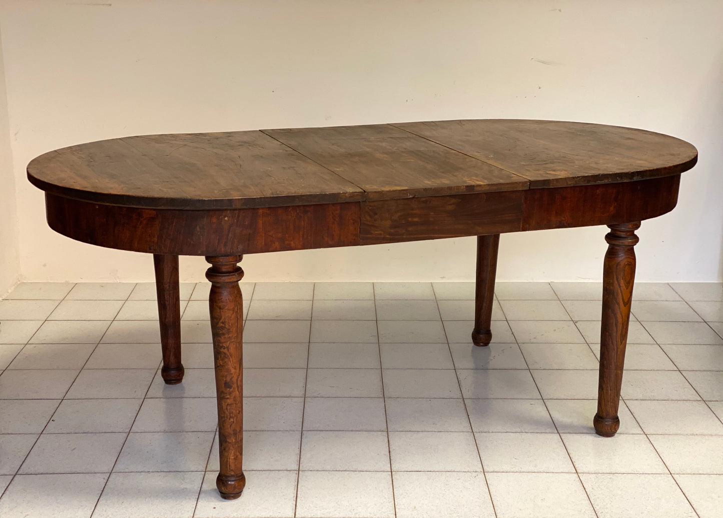 Extendable oval table elm Emilia 800
