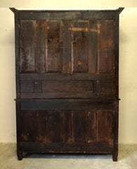 Credenza doppio corpo libreria Luigi XV . XVIII secolo
