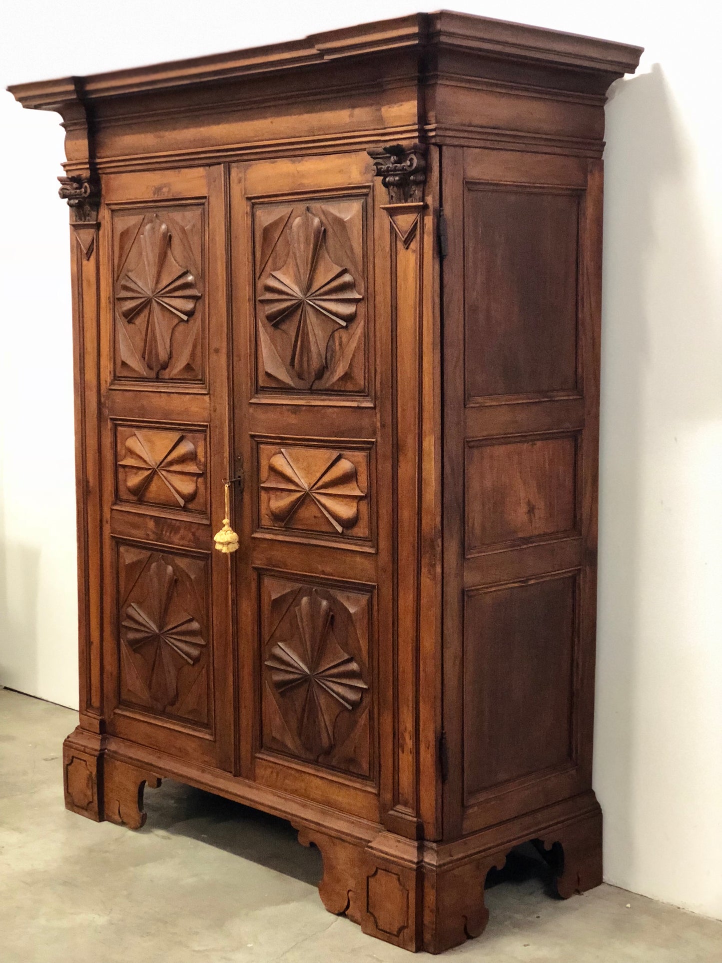 Louis XIV wardrobe walnut Genoa early 18th century