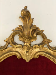 Cristo ligneo con cornice dorata coeva . Lombardia XVIII secolo