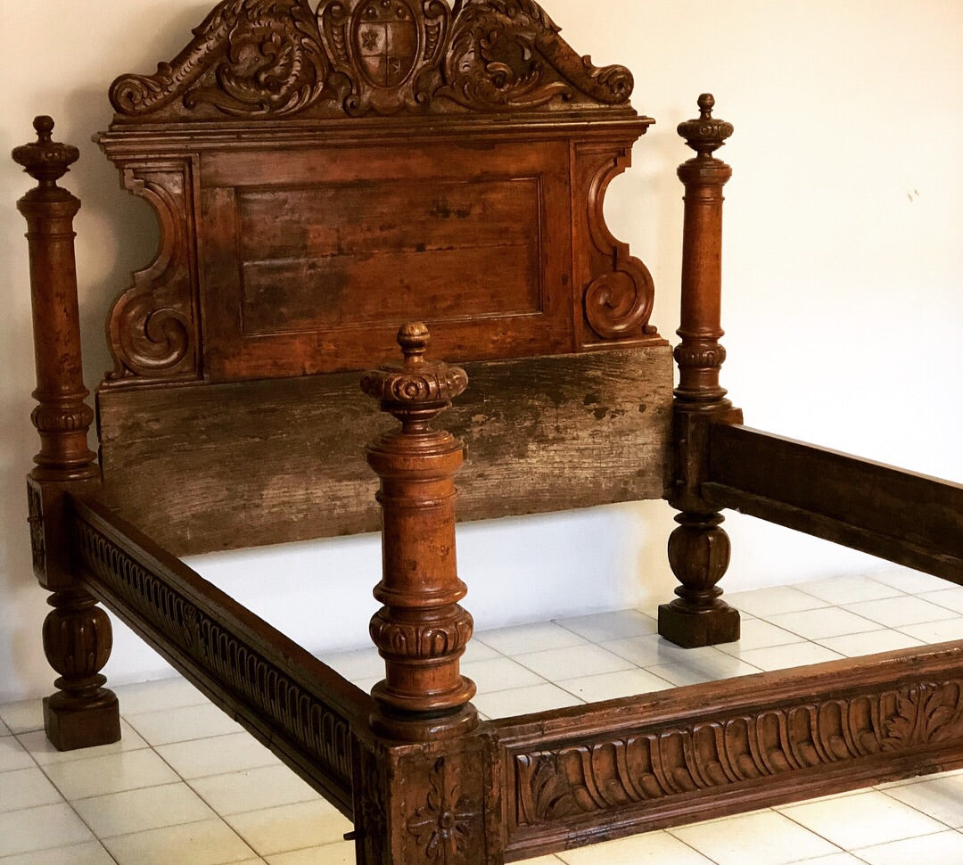 Letto matrimoniale Lombardo XVI secolo