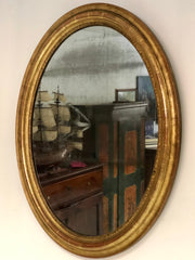 Specchiera luigi Filippo in legno dorato .XIX secolo