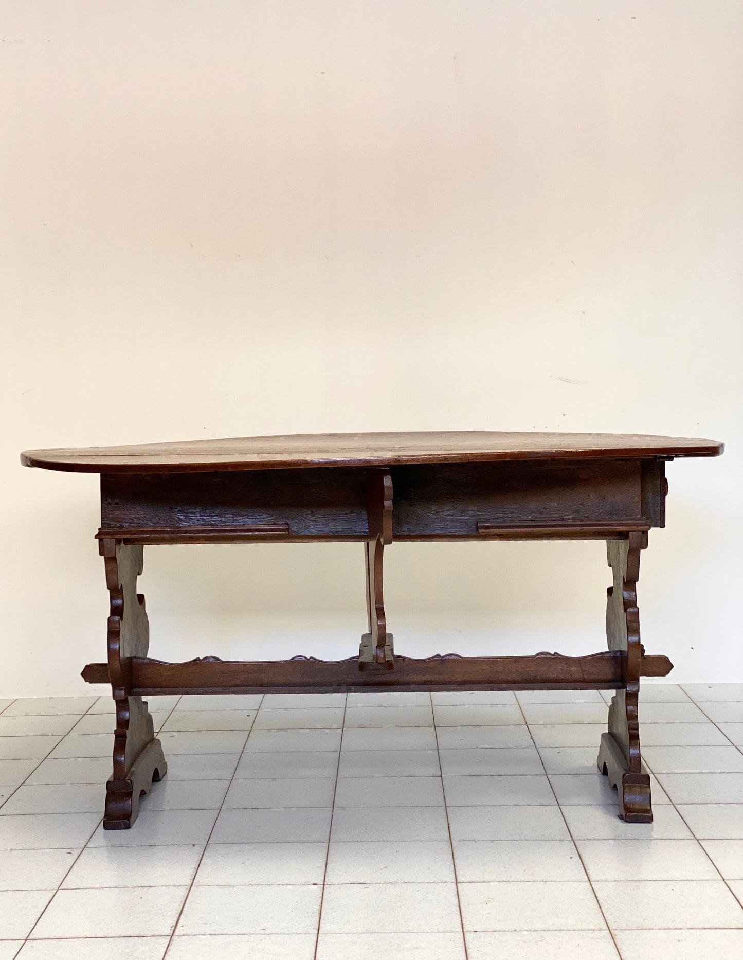 Walnut slatted table