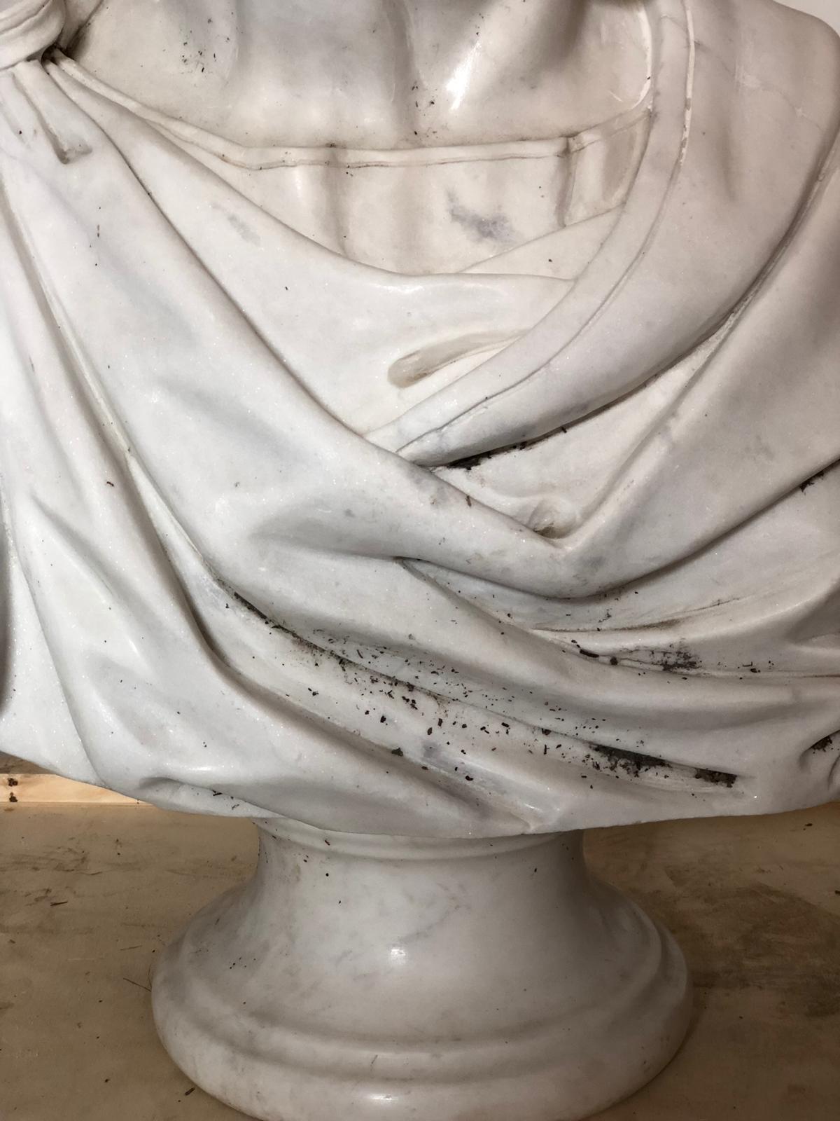 Carrara marble bust. Caracalla late 19th century