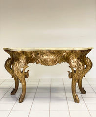 Consolle lombarda brescia Milano oro zecchino . Luigi XV