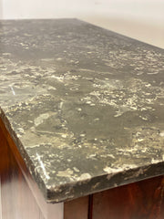 Credenza stipo impero colonne bretelle XIX secolo . Restaurato pronto