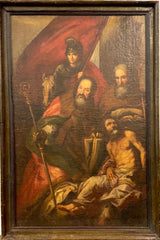 I quattro santi olio su tela. XVII secolo
