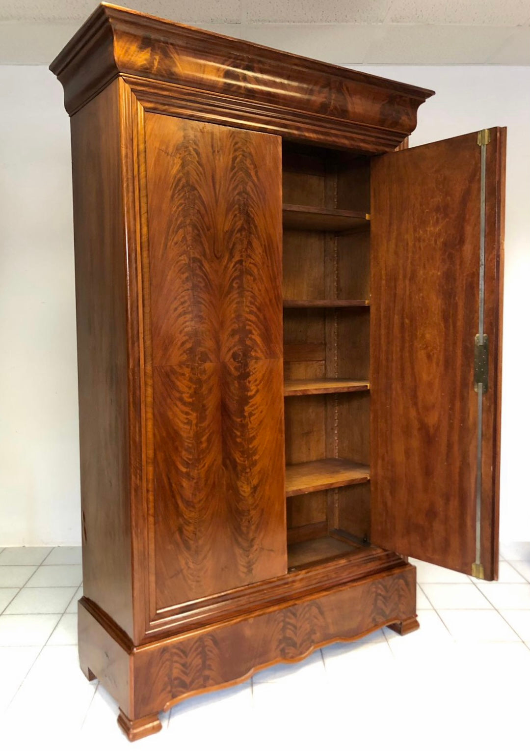 Charles X cabinet. 19th century. Restored