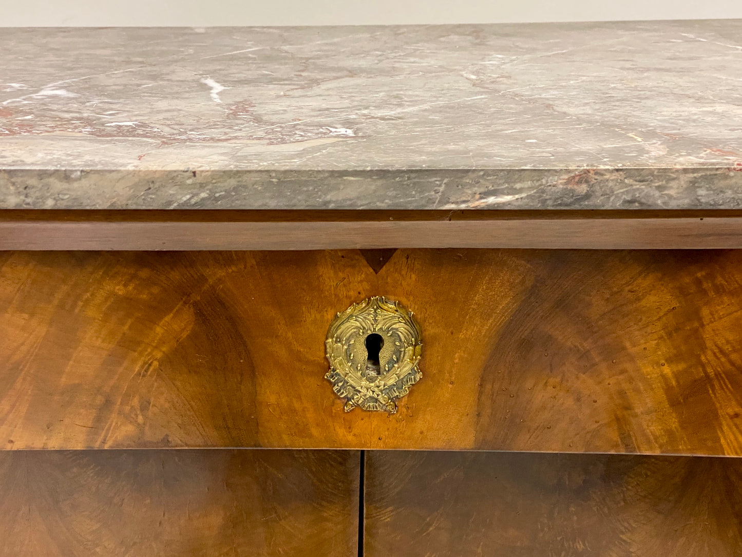 Empire sideboard four doors marble top salome. Paris early 19th century