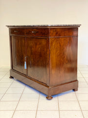 Credenza Carlo X in piuma di mogano XIX secolo ( restaurata )
