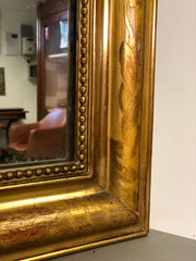 Specchiera lombarda foglia oro . XIX secolo