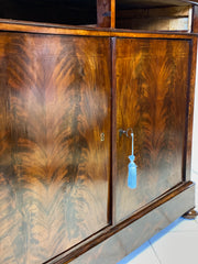Credenza Carlo X in piuma di mogano XIX secolo ( restaurata )