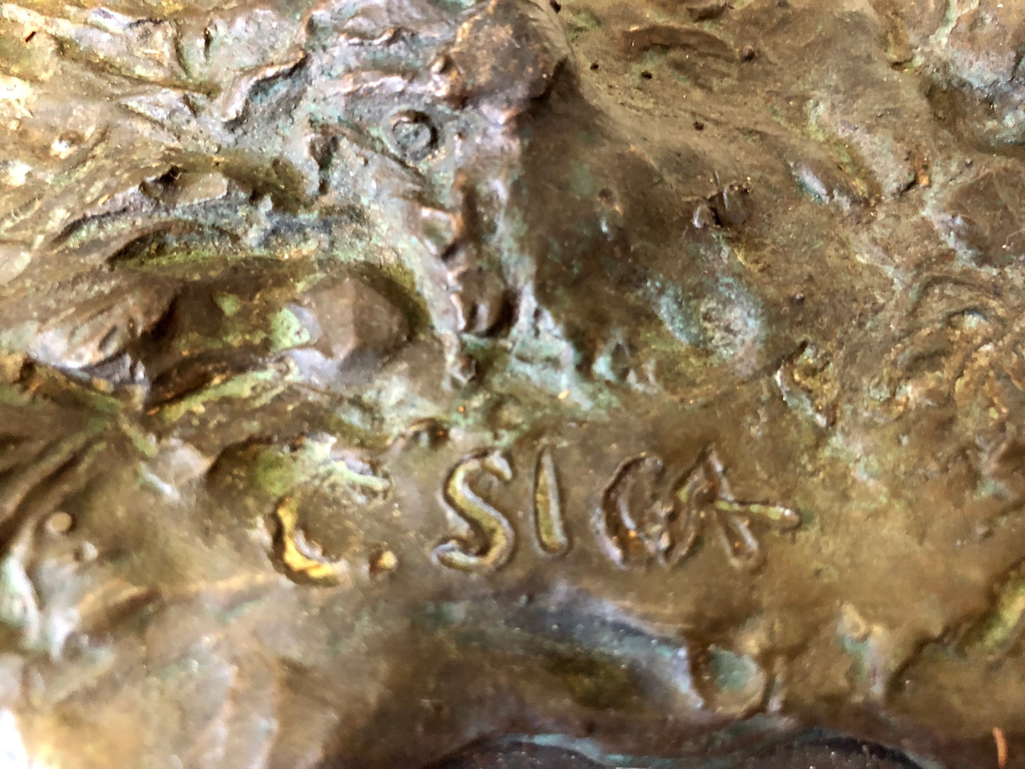 Signed bronze sculpture 19th century