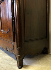 Credenza doppio corpo libreria Luigi XV . XVIII secolo
