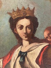 Allegoria del trionfo di Roma . Olio su tela XVIII secolo
