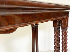 Consolle in piuma di mogano Carlo X . Sicilia XIX secolo