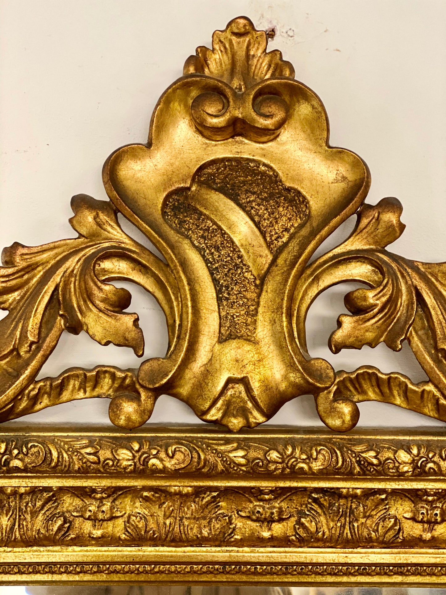 Specchiera in legno dorato XIX secolo