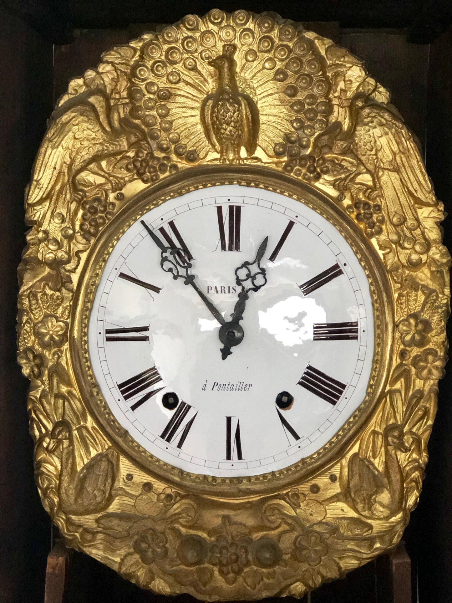 Orologio a pendolo da terra . XIX secolo