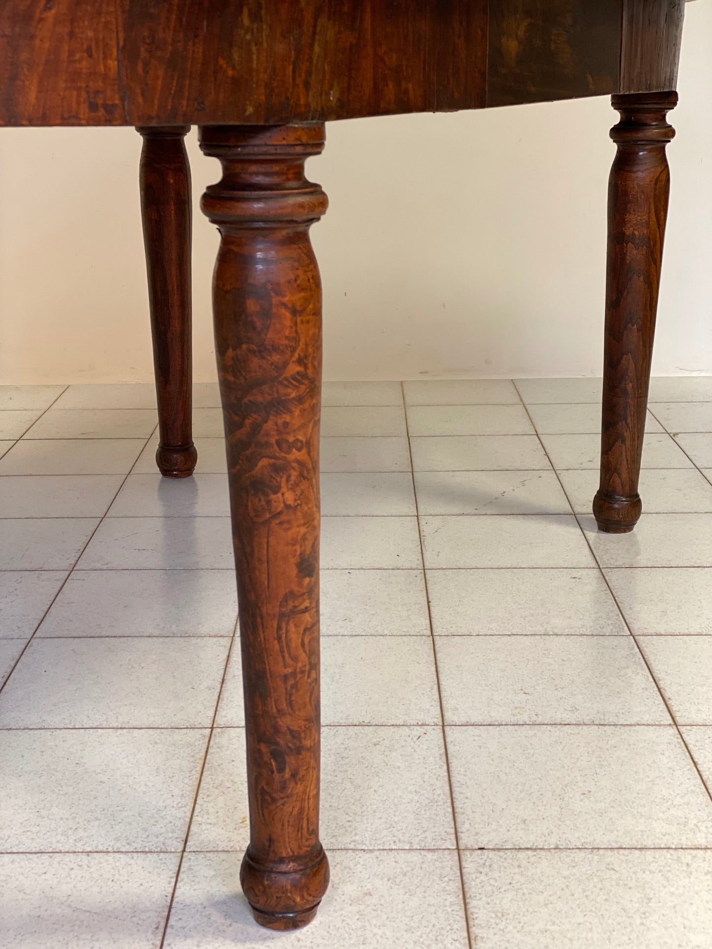 Extendable oval table elm Emilia 800