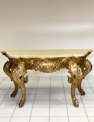 Consolle lombarda brescia Milano oro zecchino . Luigi XV
