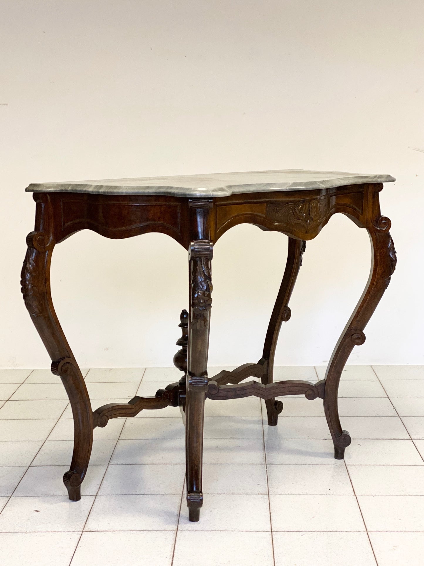 Consolle Luigi Filippo noce lombarda metà XIX secolo