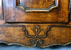 Credenza doppio corpo libreria Luigi XV . XVIII secolo