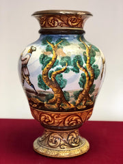 Vaso Albissola maiolica dipinta