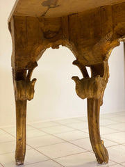 Consolle lombarda brescia Milano oro zecchino . Luigi XV