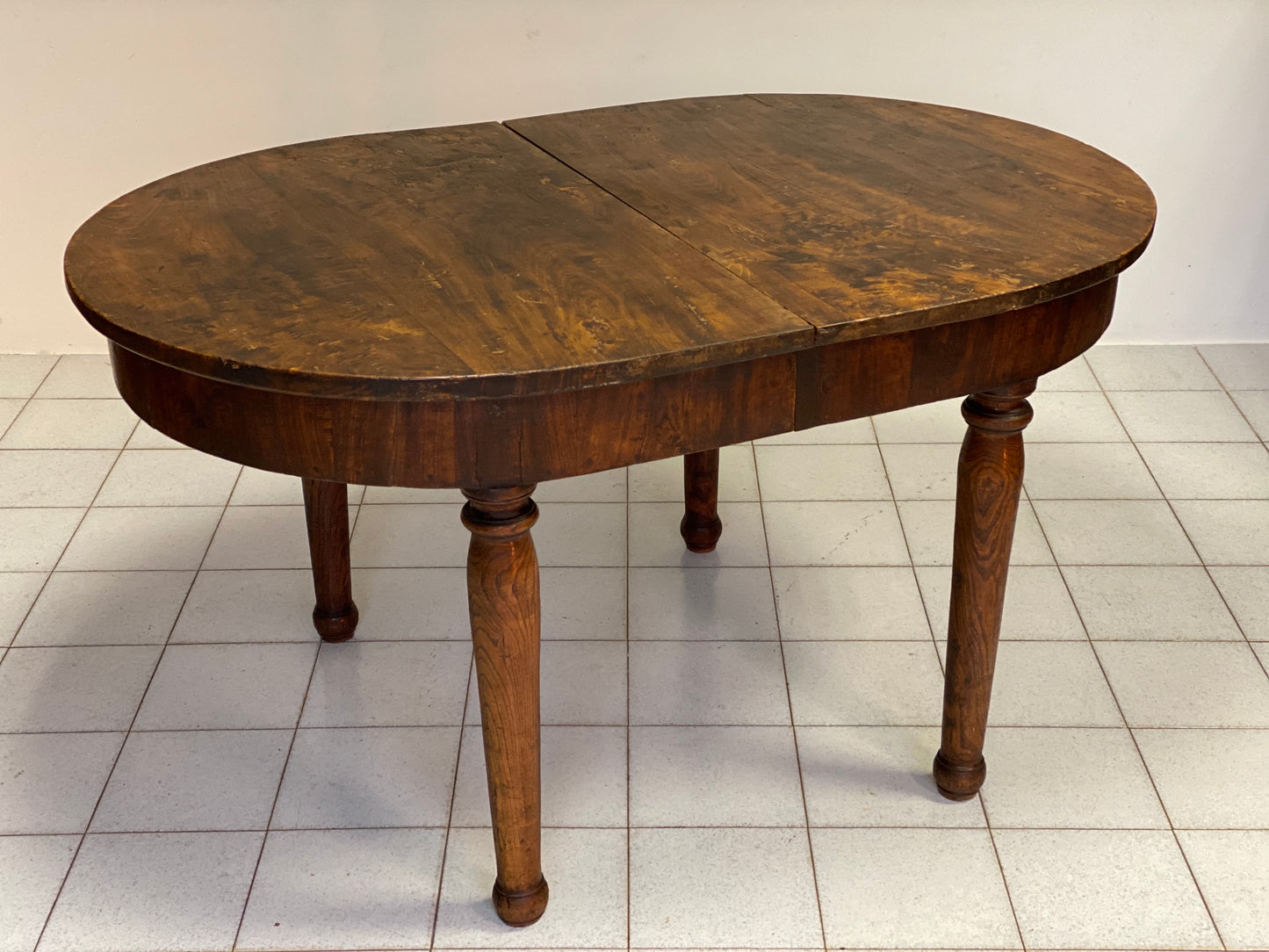 Extendable oval table elm Emilia 800