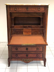 Secretairès lastronato e intarsiato . Epoca Napoleone III