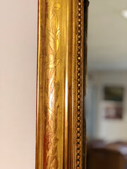 Specchiera lombarda foglia oro . XIX secolo