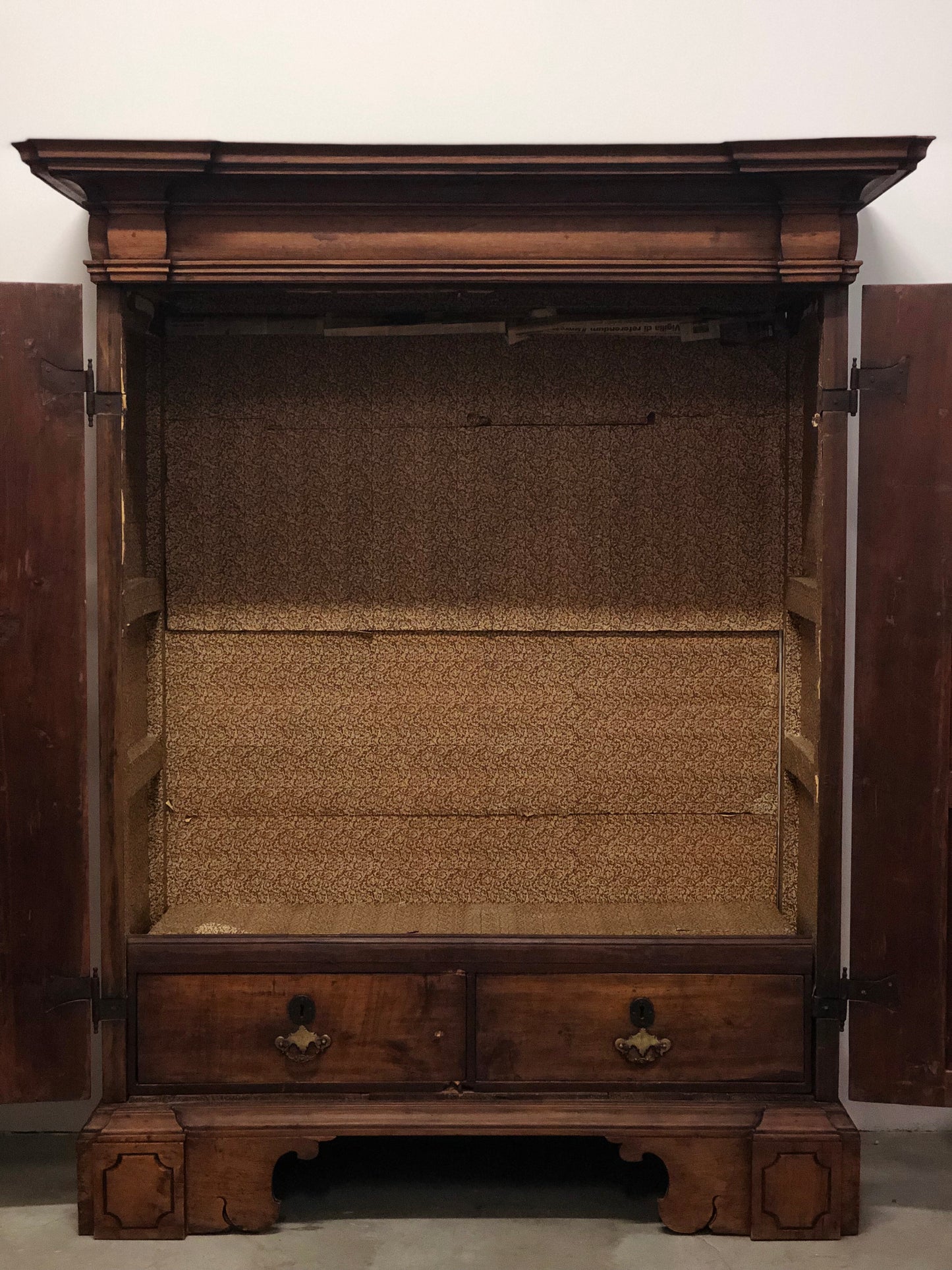Louis XIV wardrobe walnut Genoa early 18th century