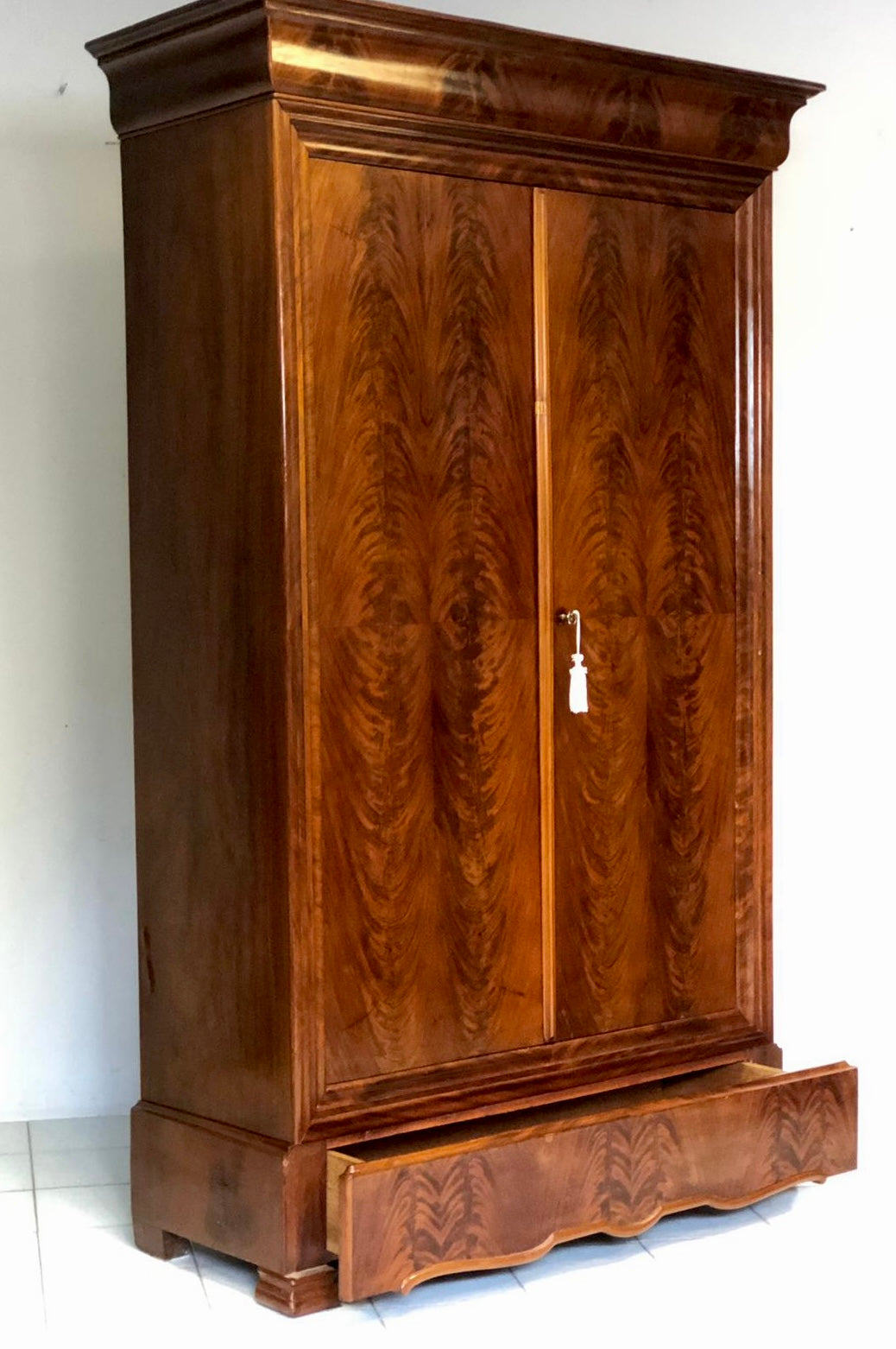 Charles X cabinet. 19th century. Restored