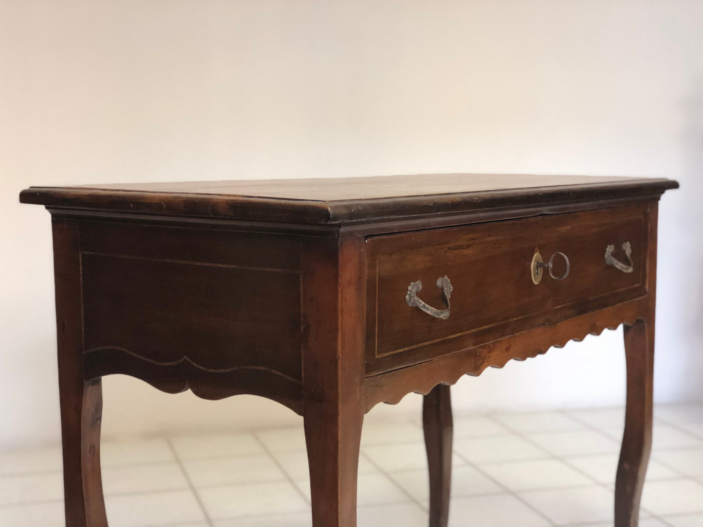 Tavolo scrittoio consolle in noce