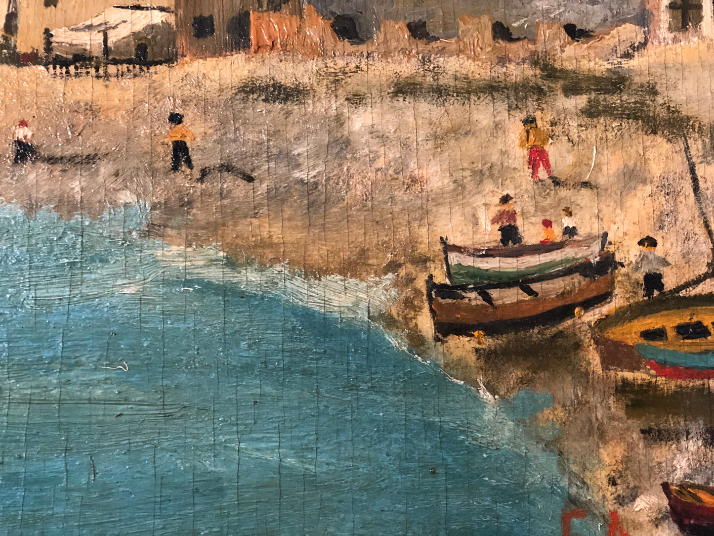 Autore : Andrea Folis Olio su tavola costa Ligure epoca primi 900 firmato