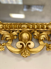 Specchiera intagliata e dorata fine XVIII secolo