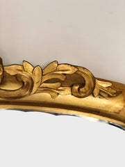 Specchiera lombarda foglia oro metà XIX secolo