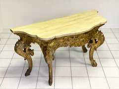 Consolle lombarda brescia Milano oro zecchino . Luigi XV