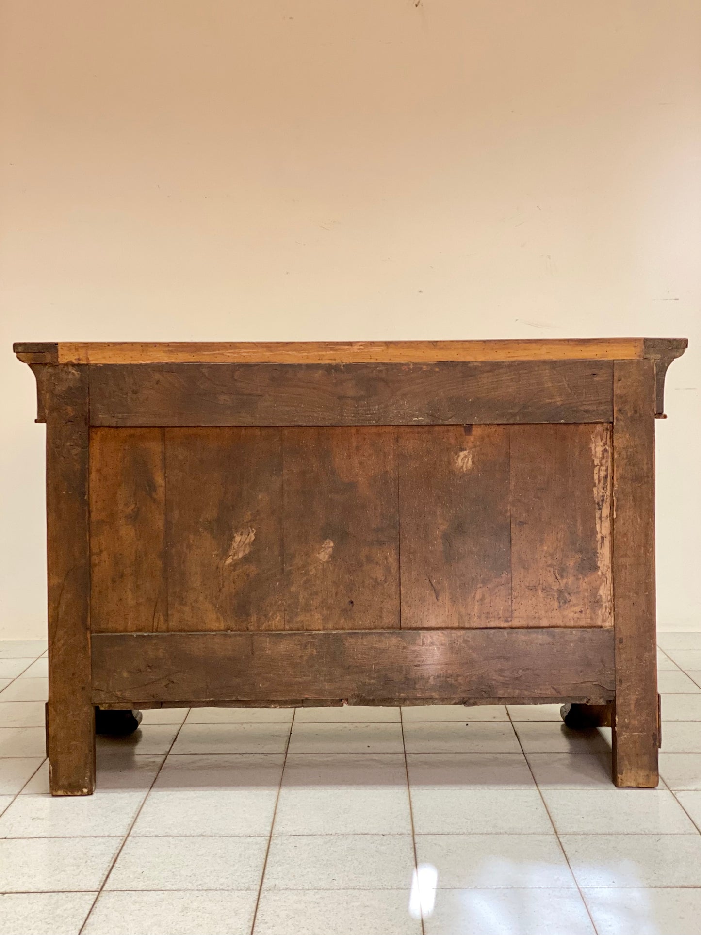 Charles X sideboard in elm burl. 19th century
