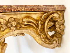 Consolles in legno intagliato e dorato. Luigi XV