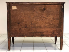 Cassettone lombardo direttorio lastronato intarsiato