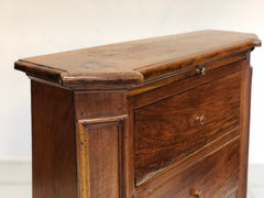 Inginocchiatoio noce lombardo XVIII secolo