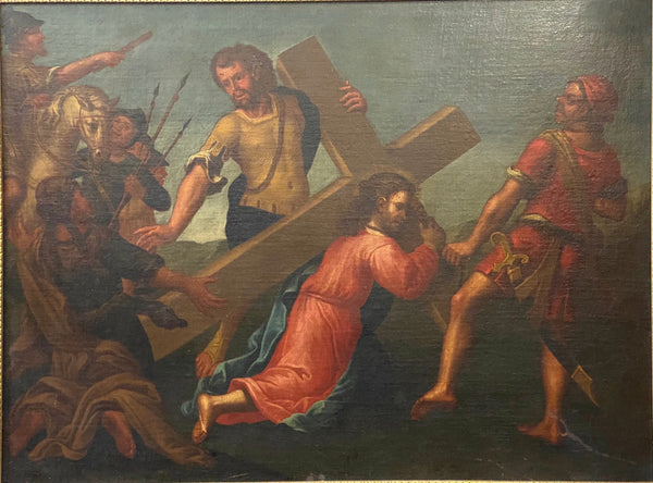 Cristo portacroce . Olio su tela XVII secolo