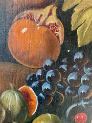 Olio su tela natura morta . Metà XIX secolo