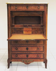 Secretairès lastronato e intarsiato . Epoca Napoleone III