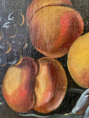 Olio su tela natura morta . Metà XIX secolo