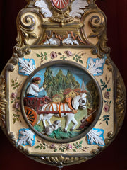 Orologio a pendolo a colonna . XIX secolo